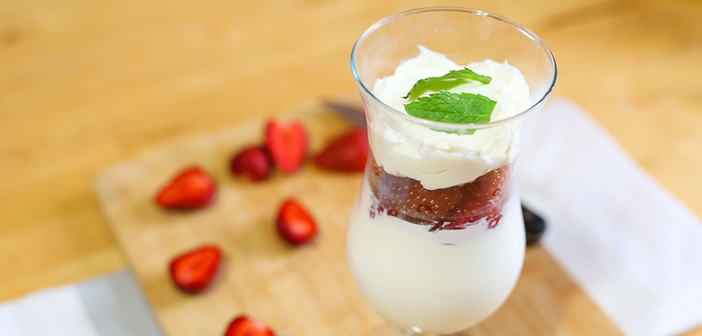 Rezeptbild zu Erdbeerquark mit Joghurt als Abnehmrezept und zum Fettabbau