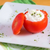 Vorschaubild für Gefüllte Tomaten mit Hüttenkäse